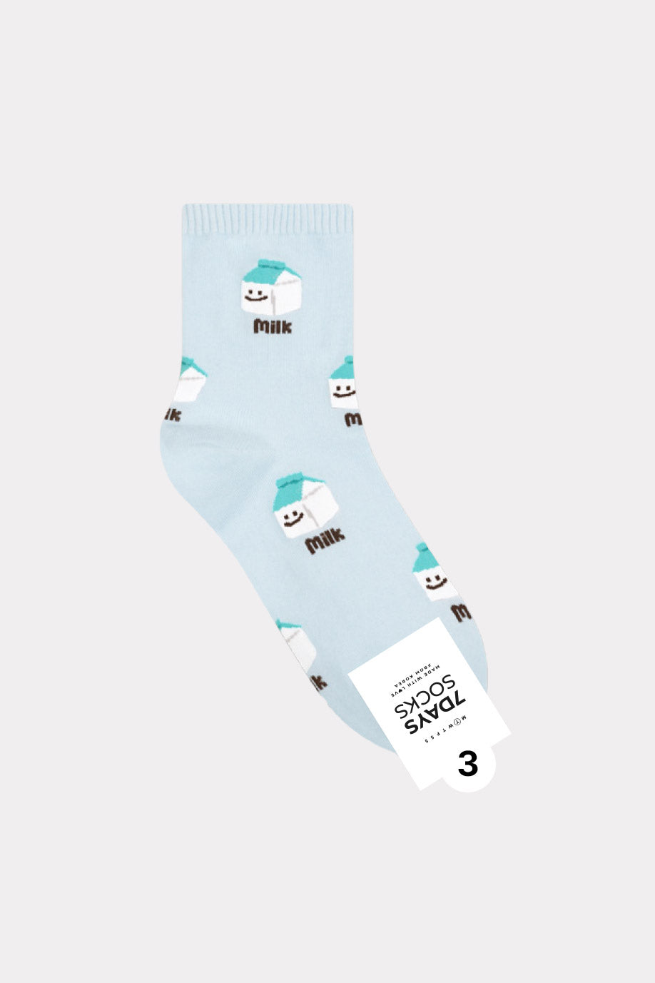 Women's Crew Petit Food Socks - Made in Korea