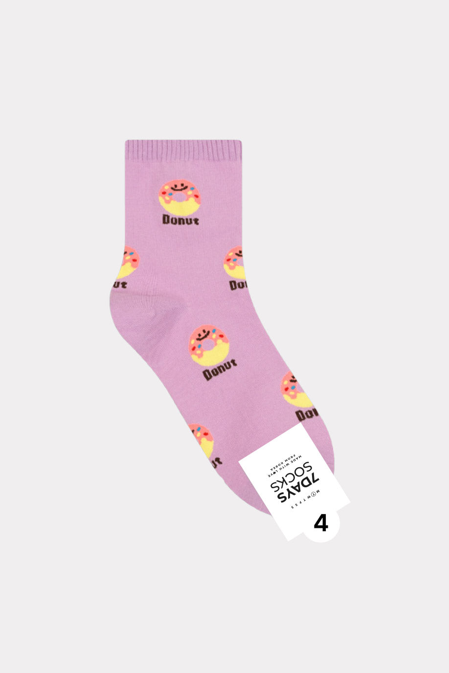 Women's Crew Petit Food Socks - Made in Korea