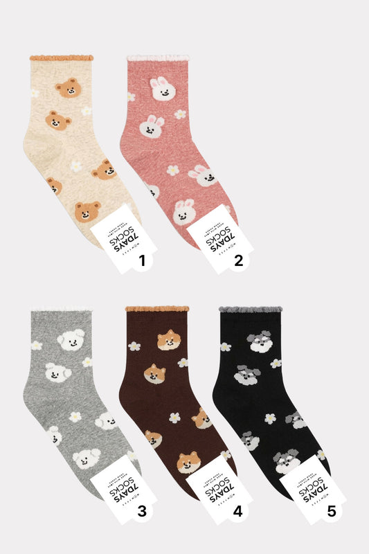 Women's Crew Fuzzy Friends Socks
