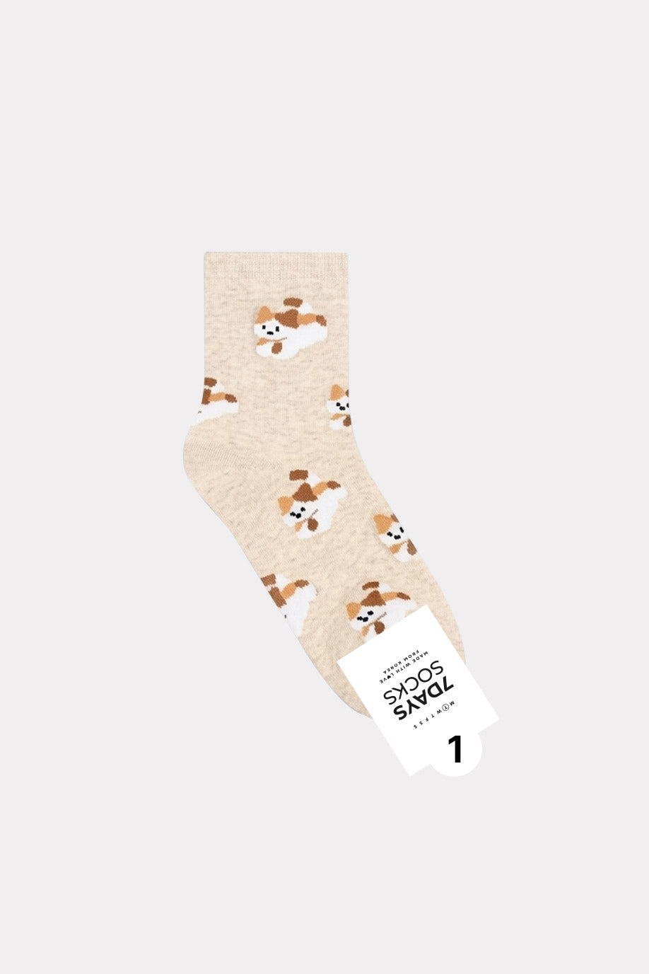 Women's Crew Cloudy Animal Socks