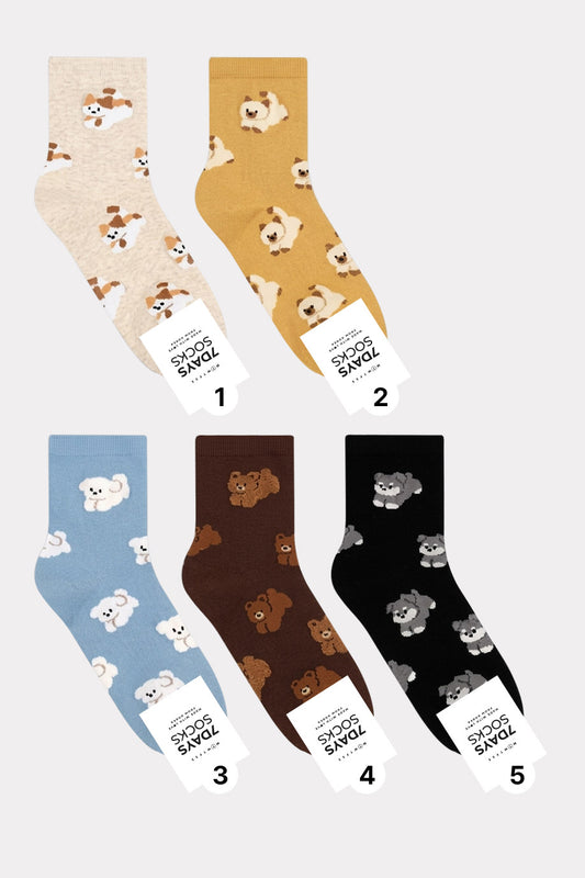 Women's Crew Cloudy Animal Socks