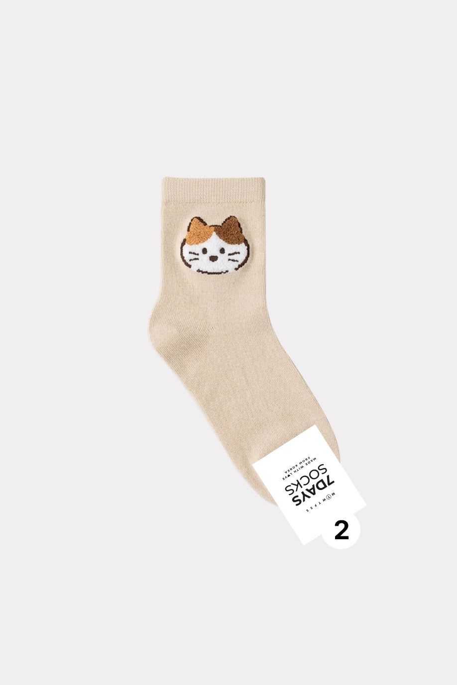 Women's Crew Dog & Cat & Bear Friends Socks