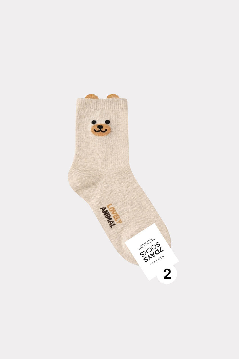 Women's Crew Animal Lovely Face Socks