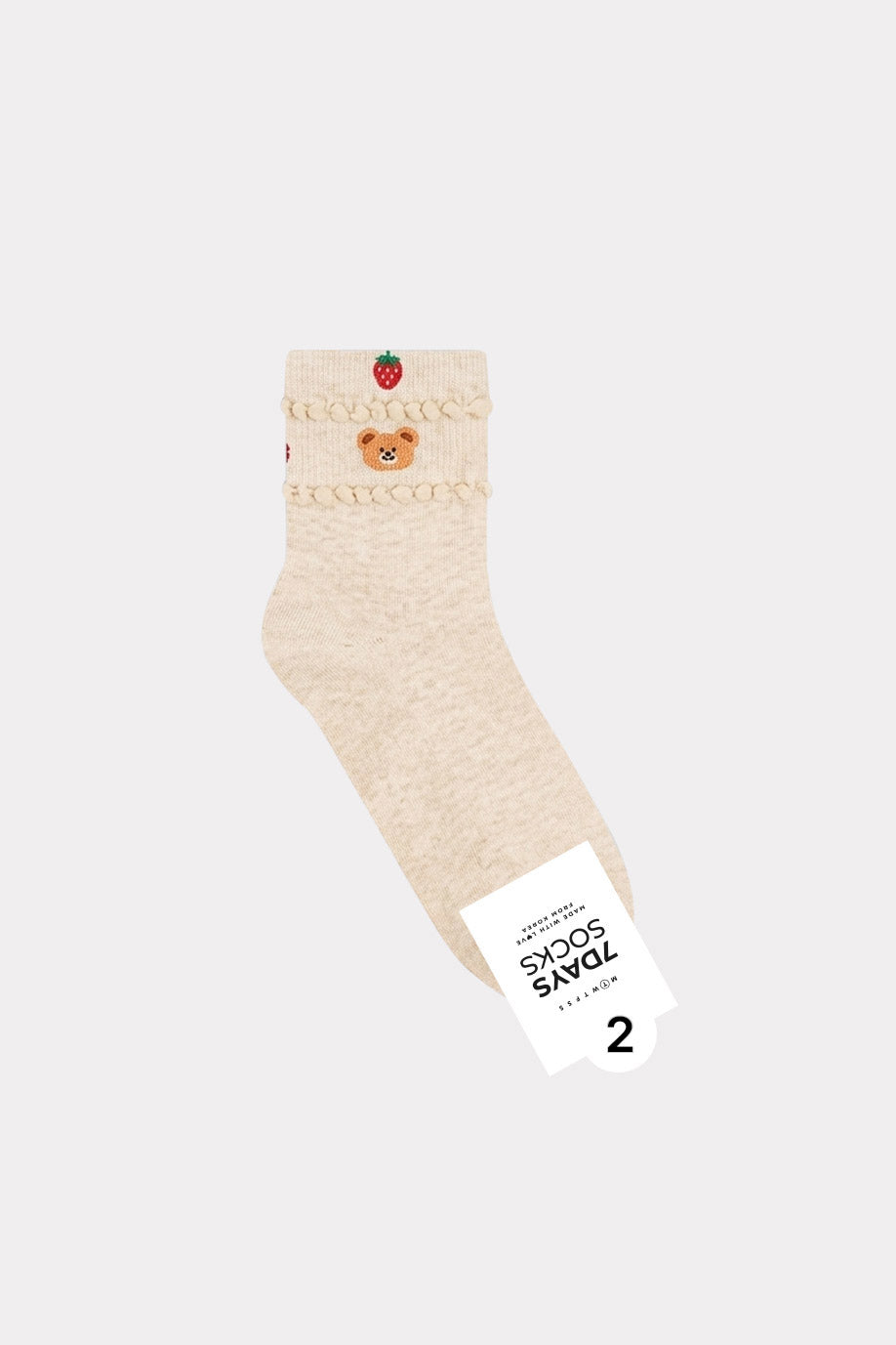 Women's Crew Cookie Bear Socks