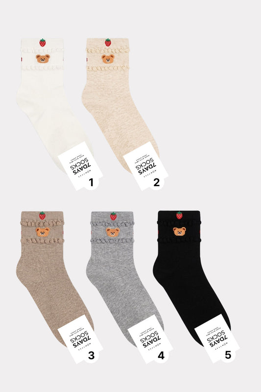 Women's Crew Cookie Bear Socks