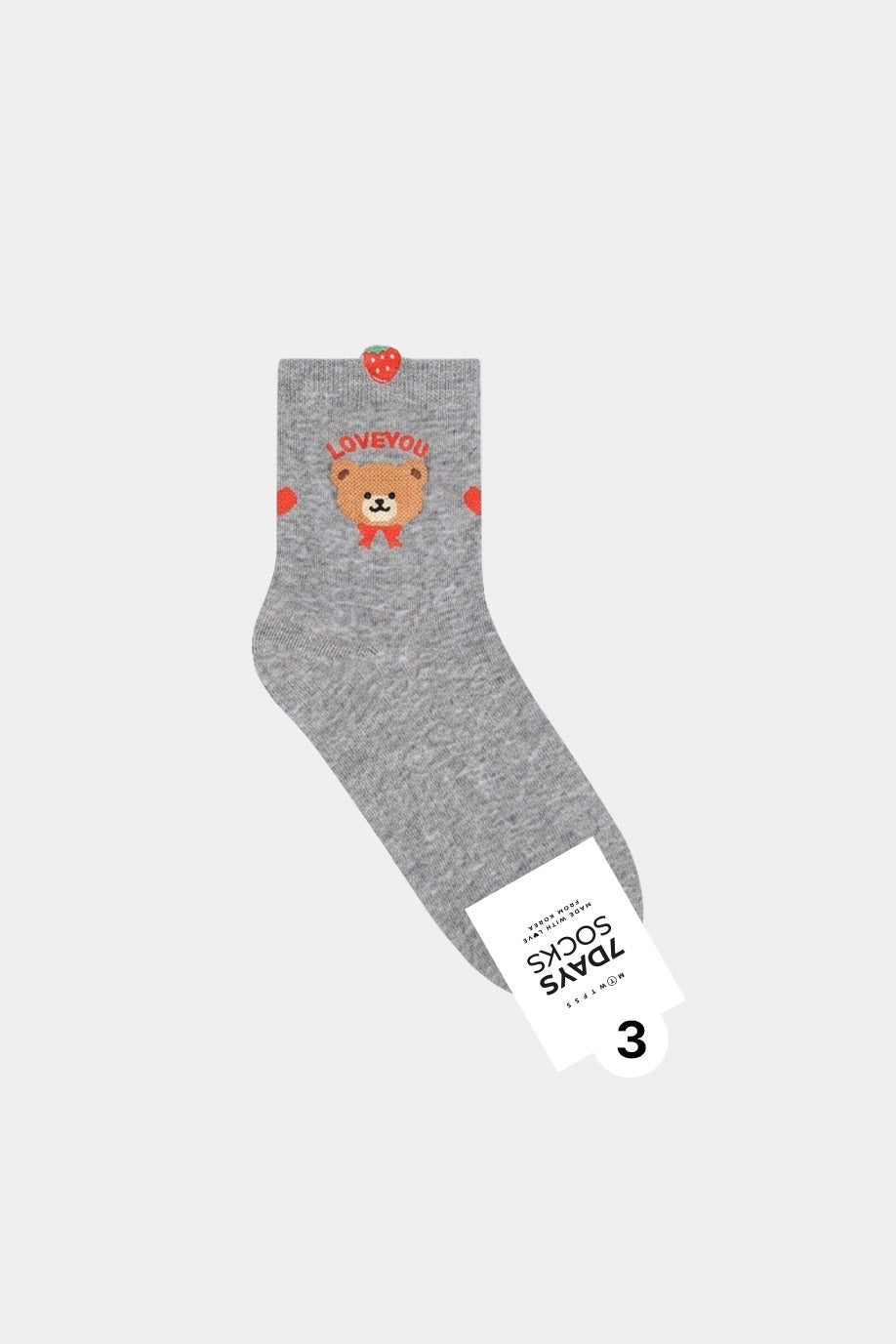Women's Crew Teddy Bear Socks