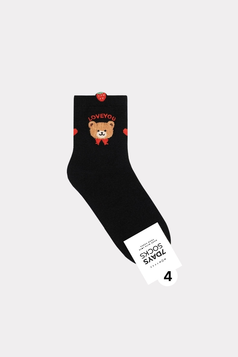 Women's Crew Teddy Bear Socks