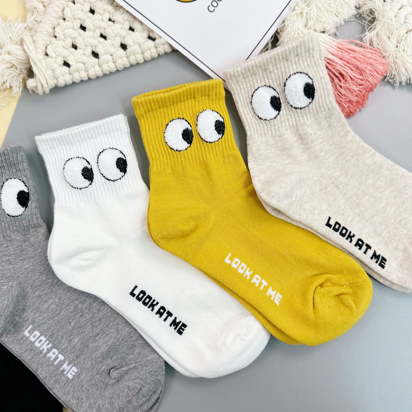 Women's Crew Look At Me Socks