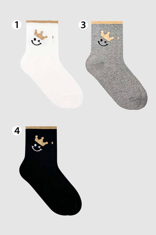 Women's Crew Crown Smile Socks