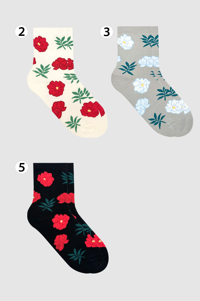 Women's Crew Romantic Garden Socks