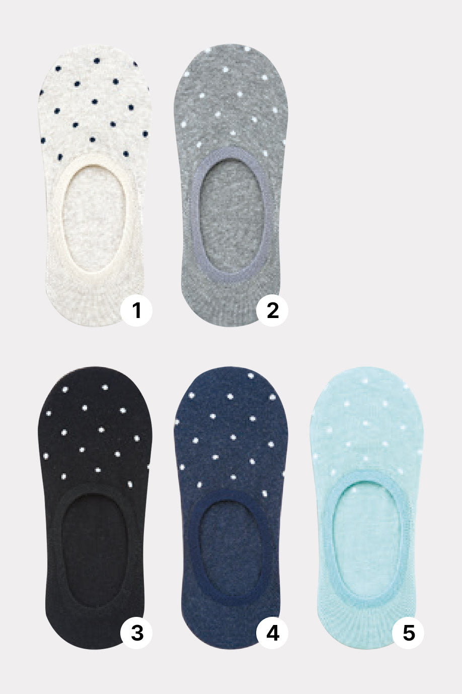 Women's No Show Dot Socks