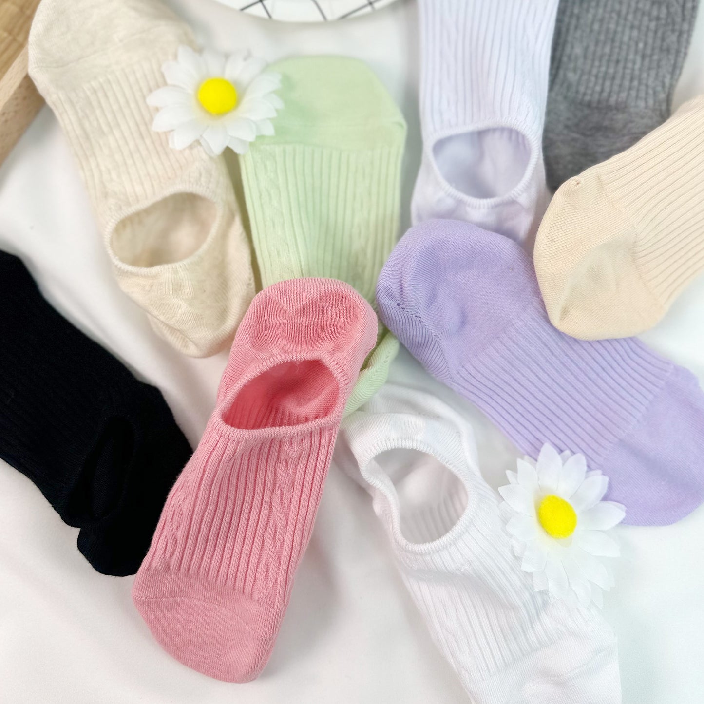 Women's No Show Basic Color Socks