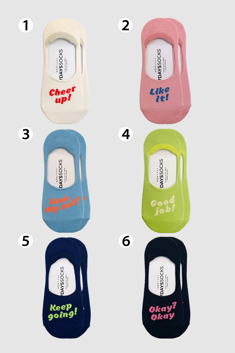 Women's No Show Neon Socks