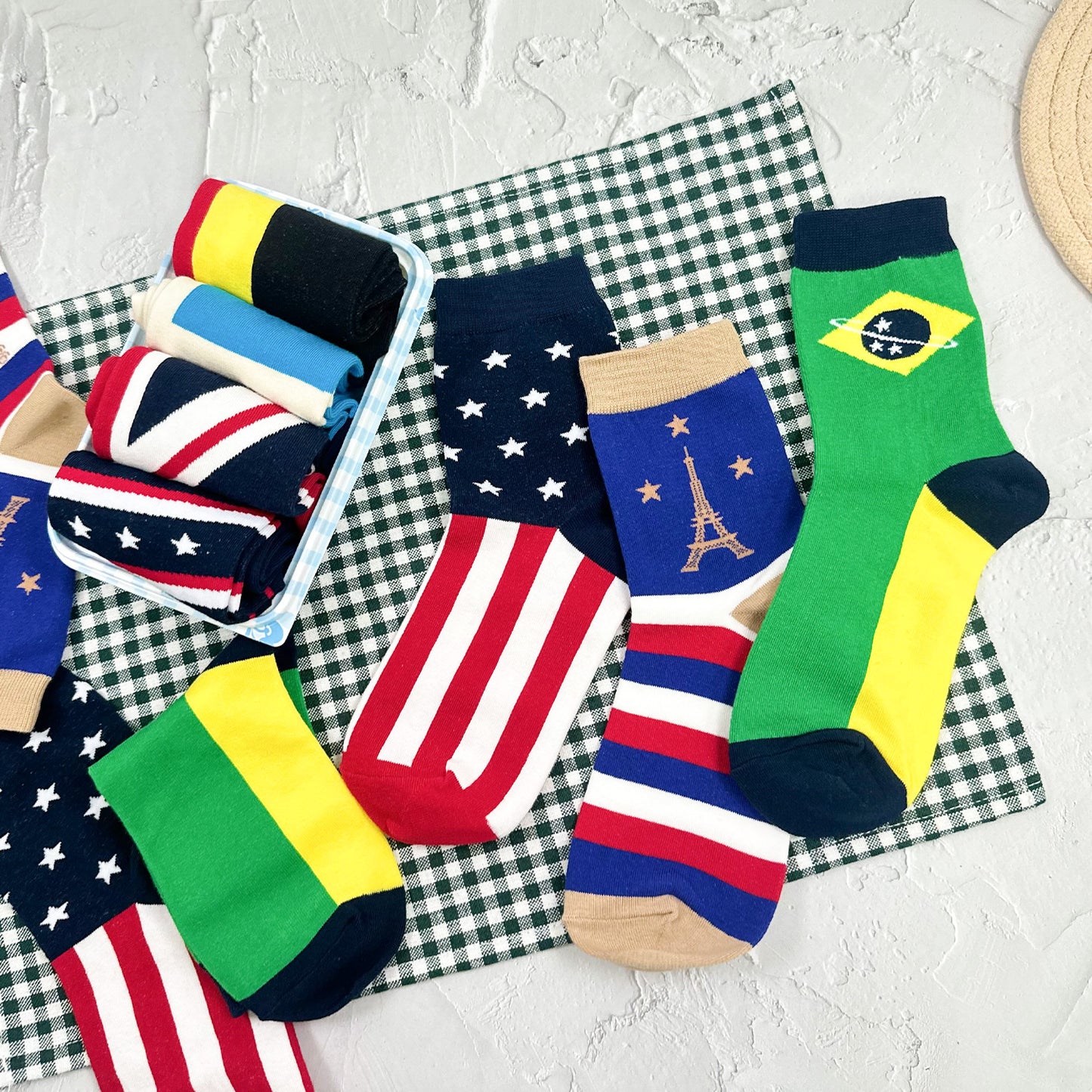 Women's Crew Flag Socks