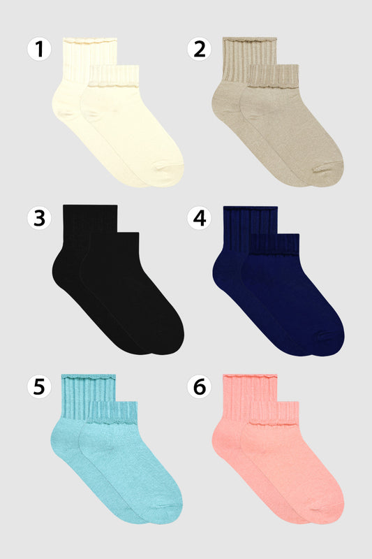 Women's Crew Lace cover Socks