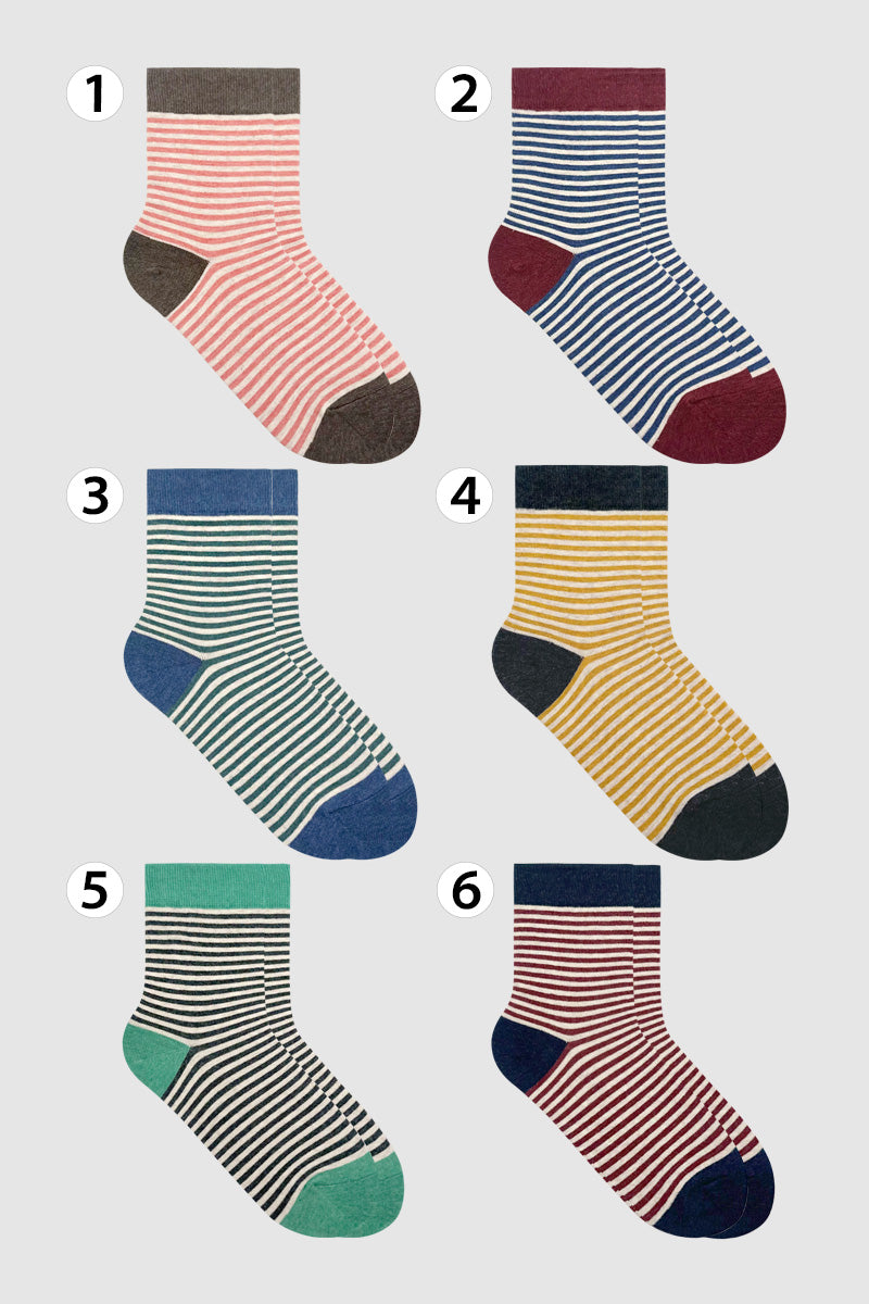 Women's Crew Melange Stripe 3 Socks