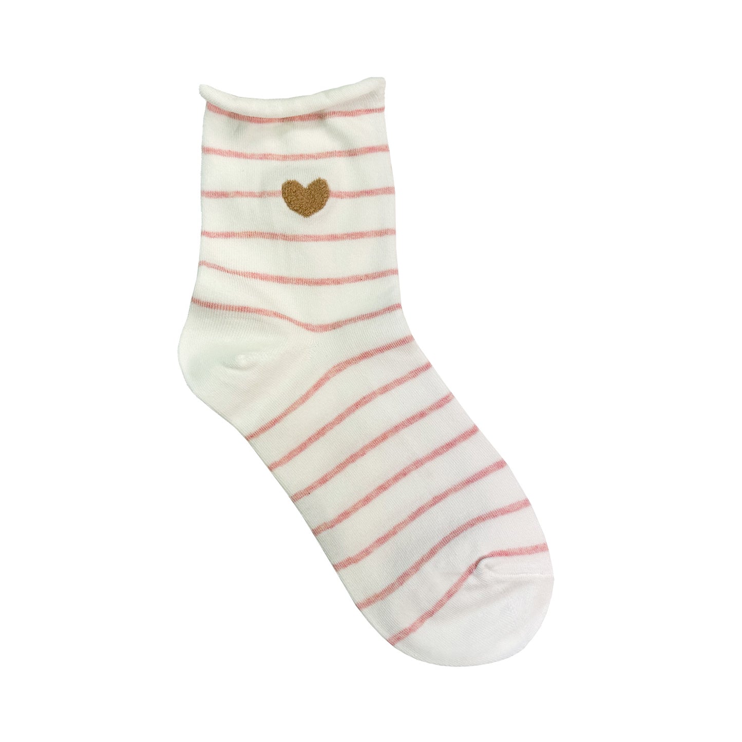 Women's Crew Rolling Heart Socks