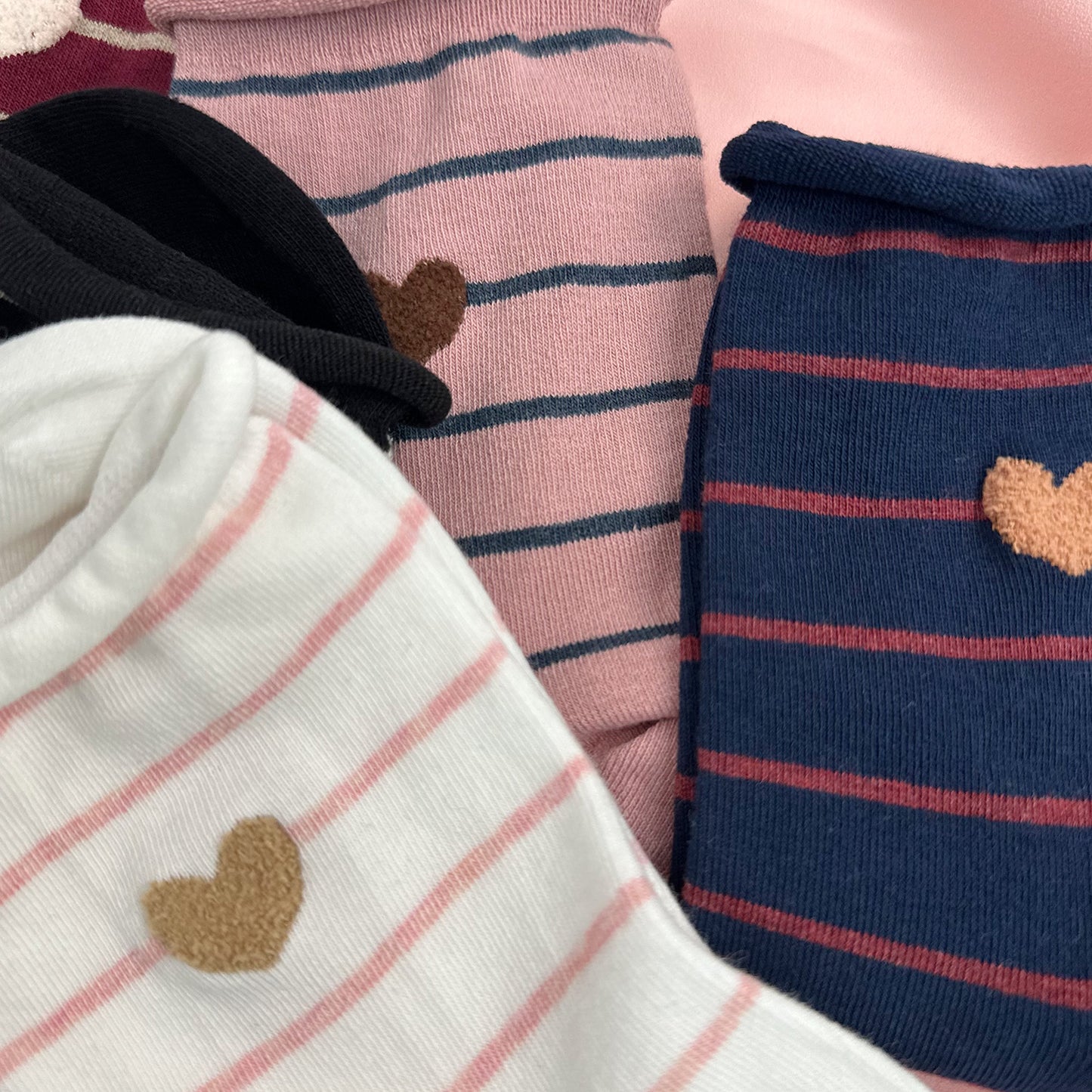 Women's Crew Rolling Heart Socks