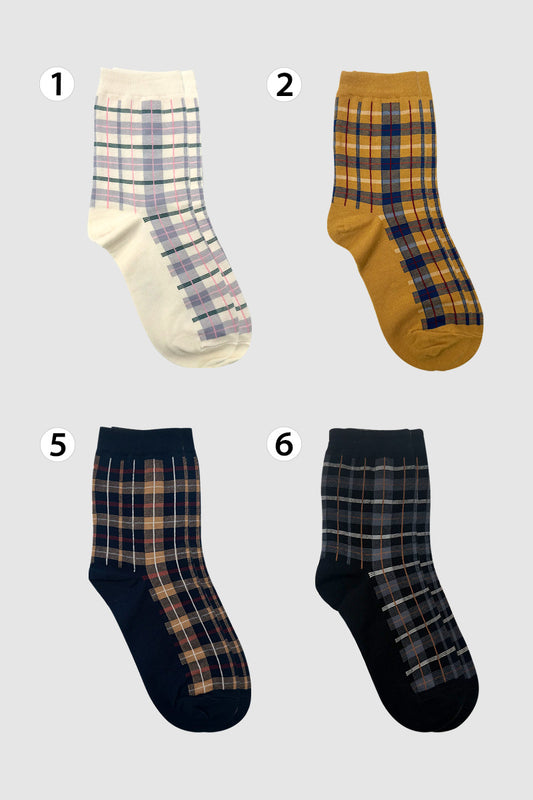 Women's Crew Vincent Check Socks