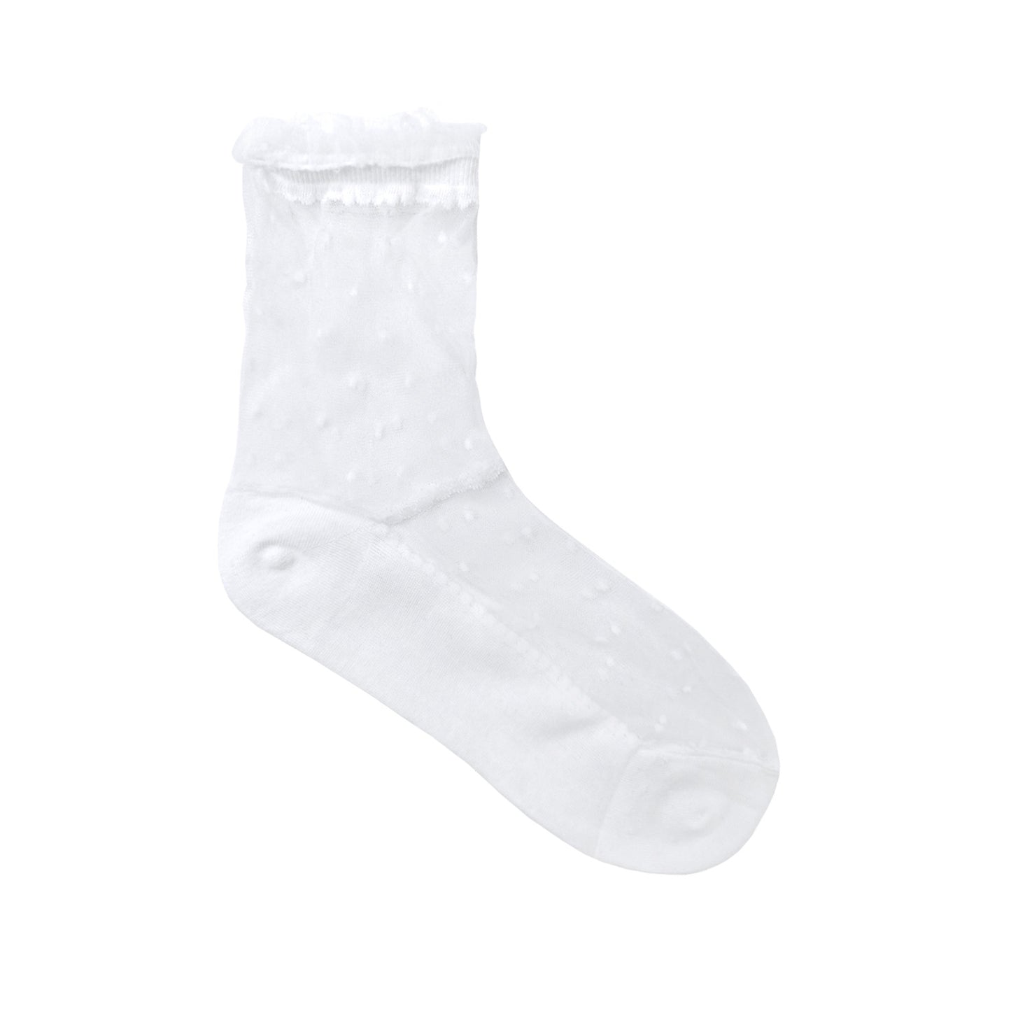 Women's Ankle See-Through Dot Lace Socks