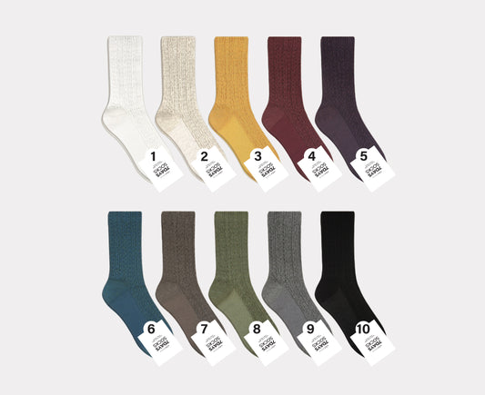 Women's Crew Waffle Twist Socks Daily sock