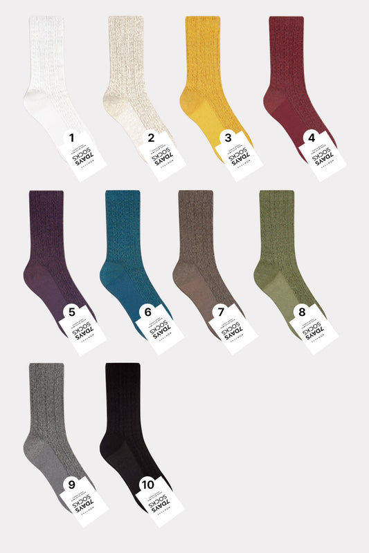 Women's Crew Waffle Twist Socks Daily sock