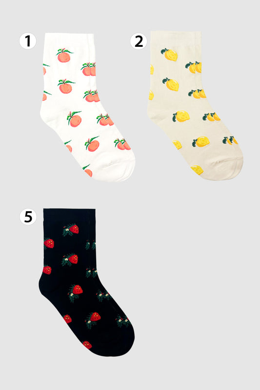 Women's Crew Fruits Party Socks