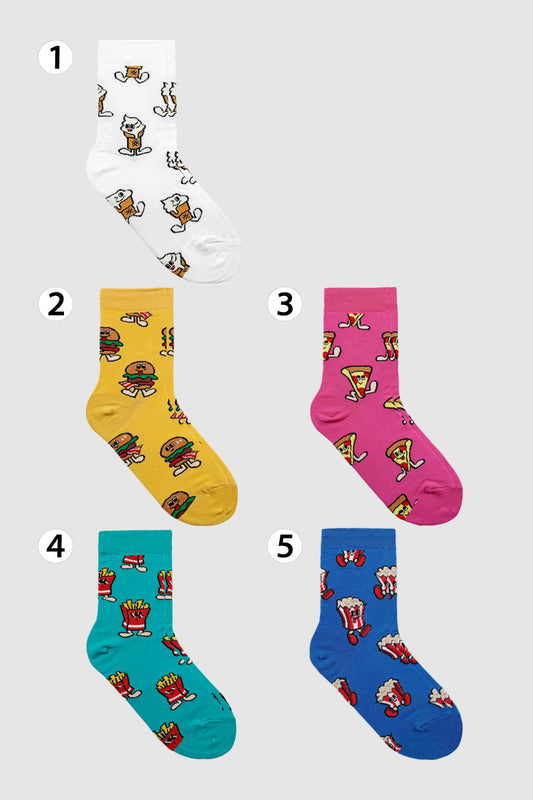 Women's Crew Yummy Snacks Socks