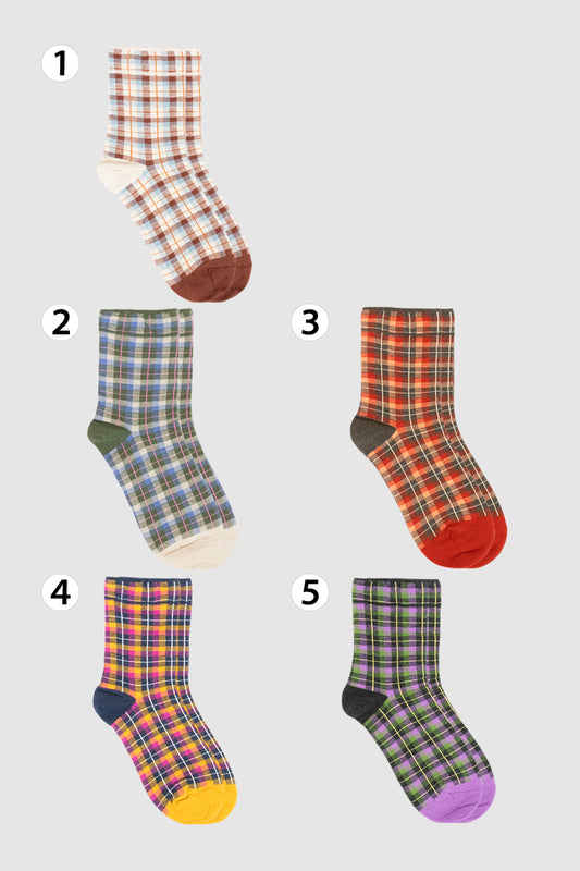 Women's Crew Small Check X Check Socks