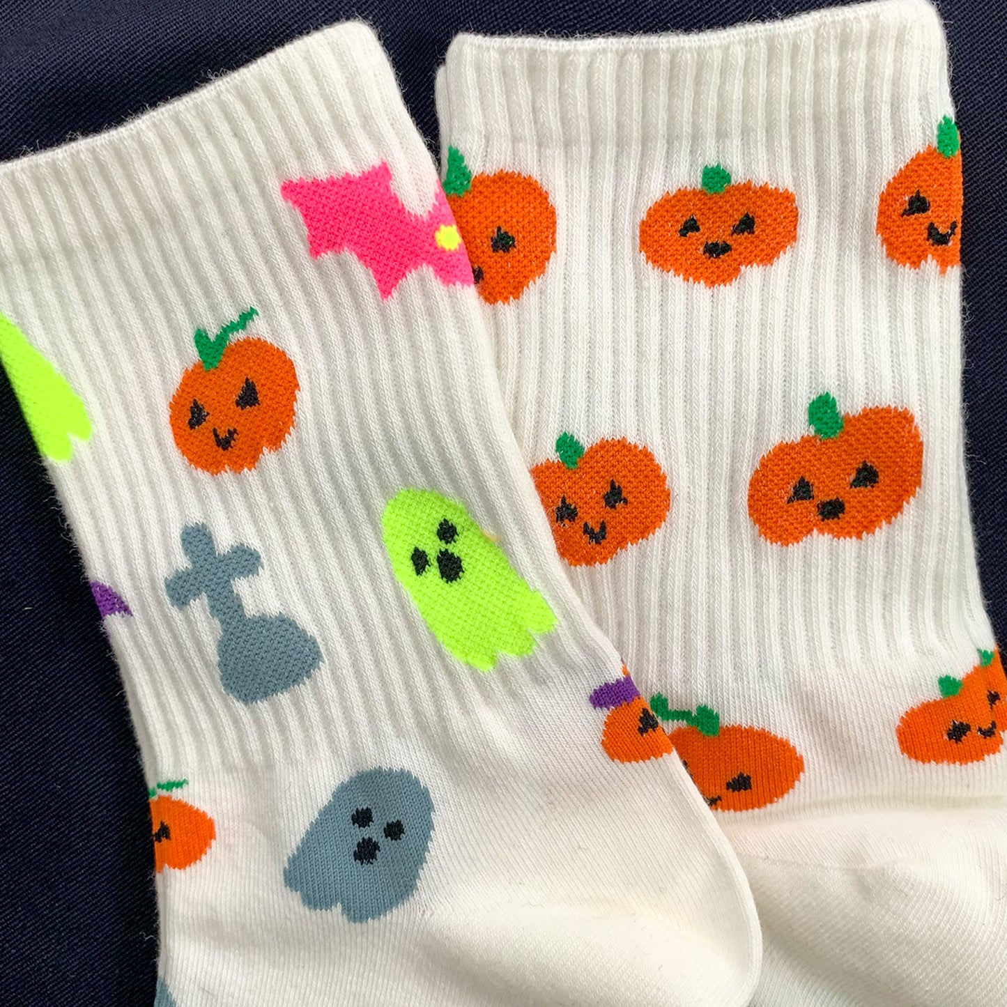 Women's Crew Halloween Emoticon Socks