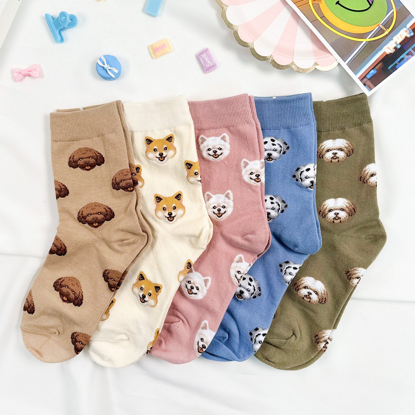 Women's Crew Mini Dogi Socks