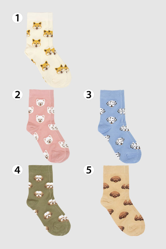Women's Crew Mini Dogi Socks