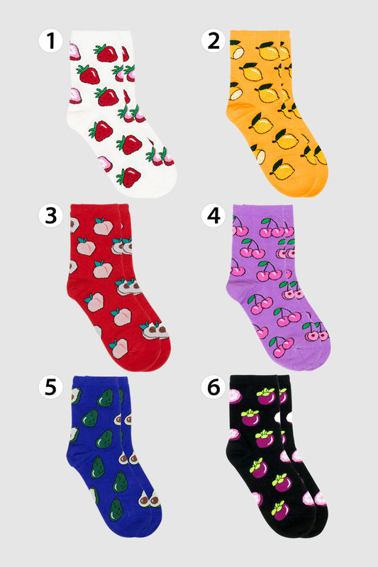 Women's Crew Fruit Decole Socks