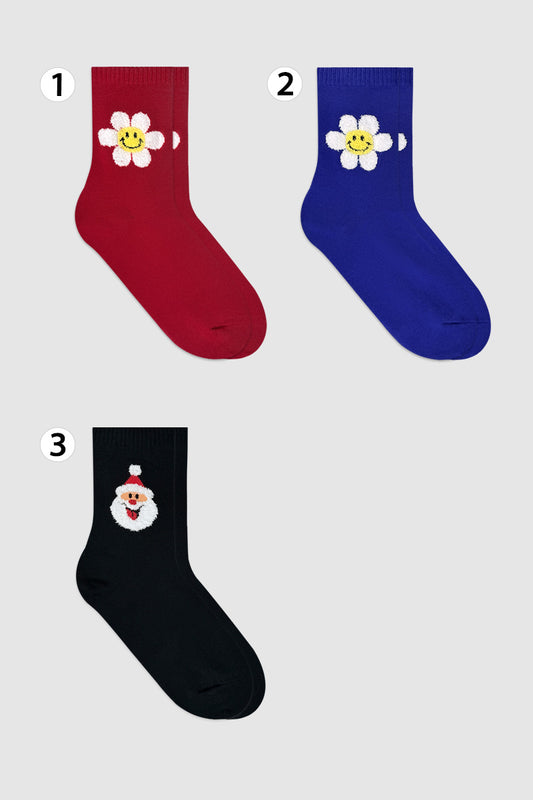 Women's Crew Smile Christmas Socks