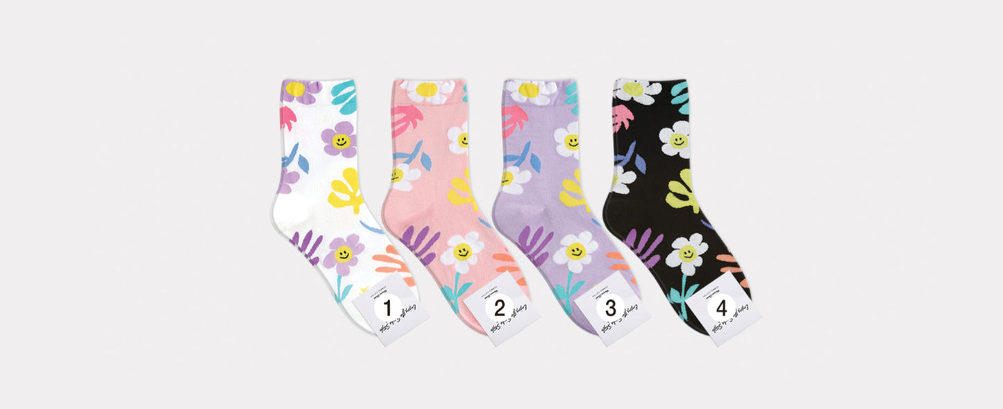 Women's Crew Matisse Smile Fleur Socks