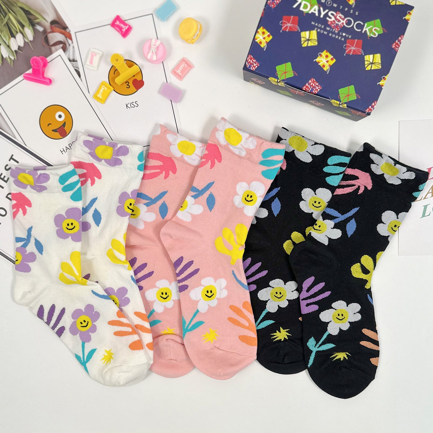 Women's Crew Matisse Smile Fleur Socks