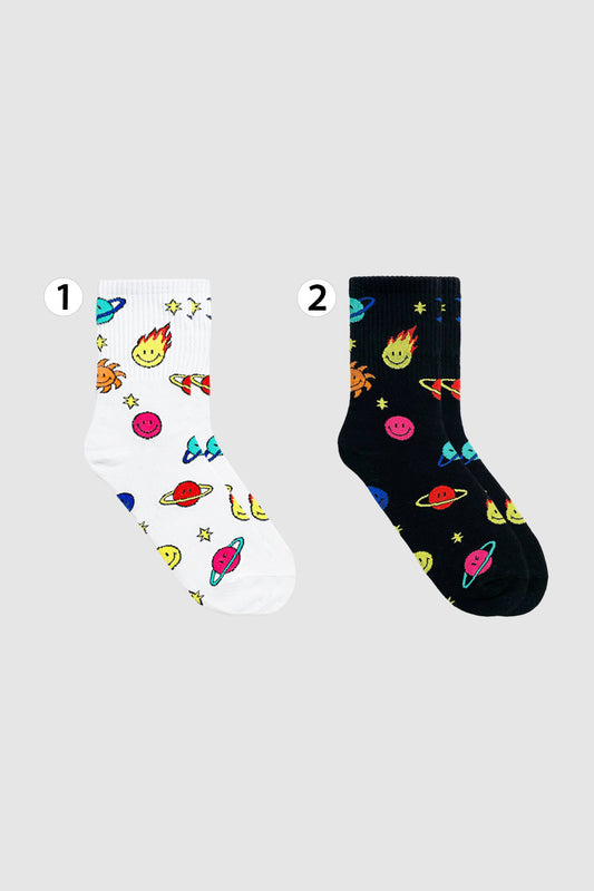 Women's Crew Smile Cosmos Socks