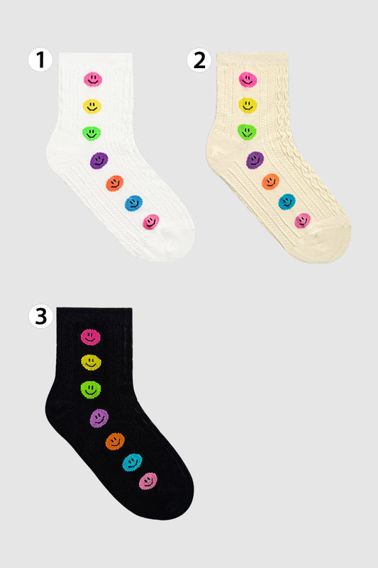 Women's Crew Smile Twist Socks