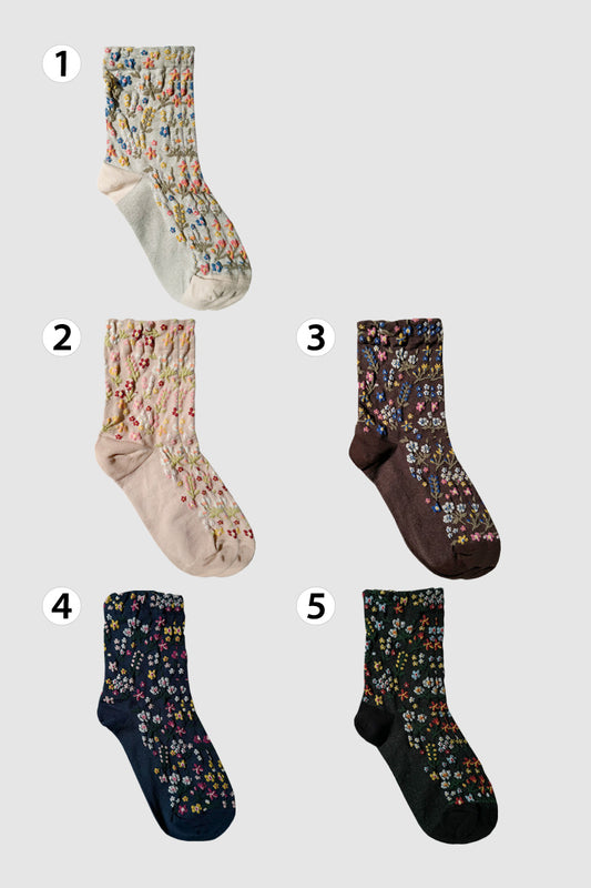 Women's Crew Harga Garden Flower Socks