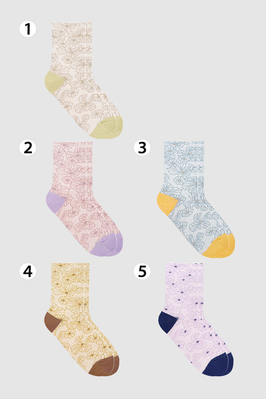 Women's Crew Florence Flower Socks