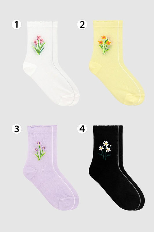 Women's Crew Mesh Romantic Day Socks