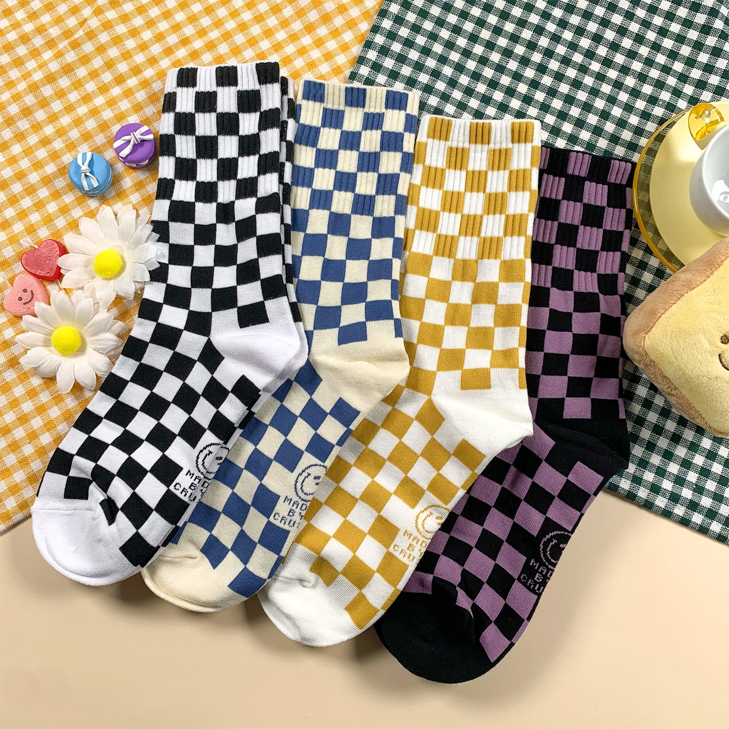 Women's Crew Crush Mini Checkerboard Socks