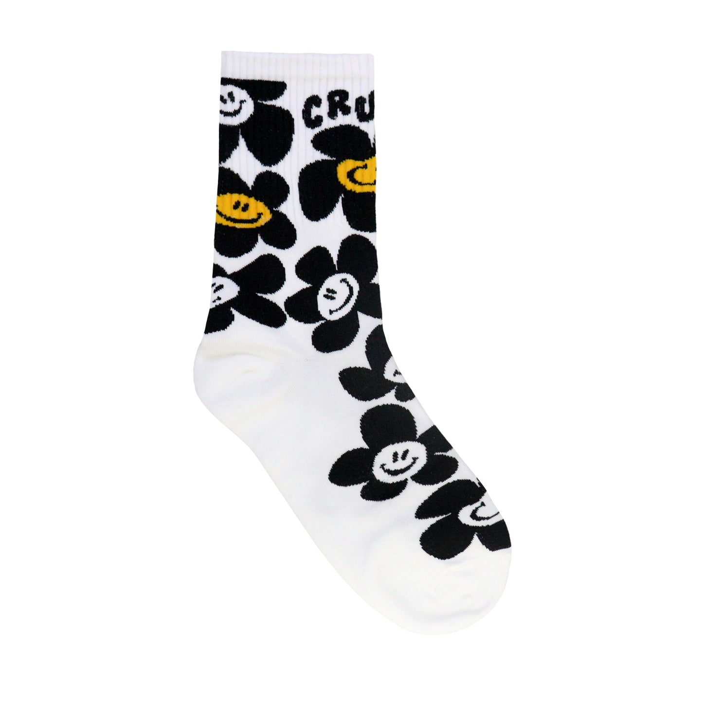 Women's Crew Smile Crush Flower Socks