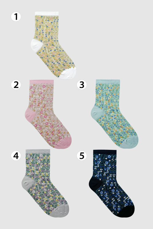 Women's Crew Mori Garden Flower Socks