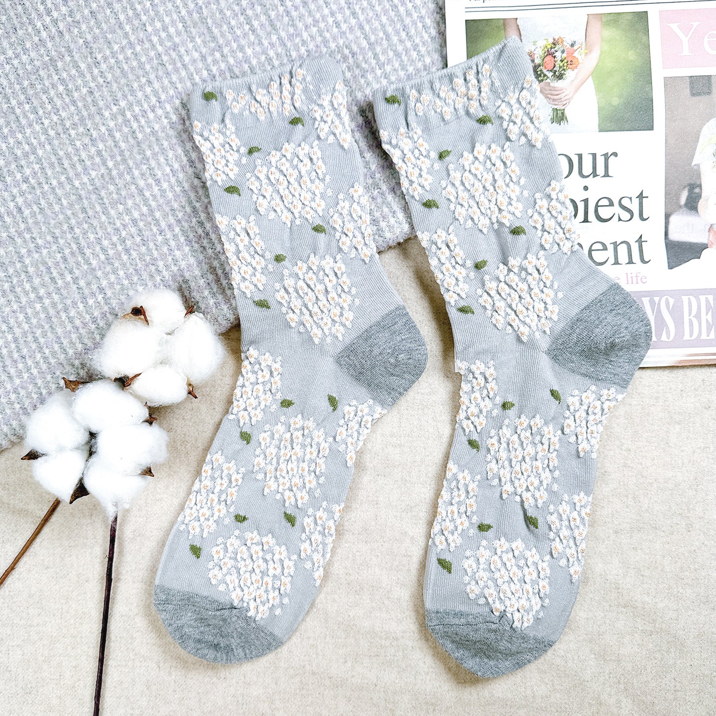 Women's Crew Daily Hydrangea Socks
