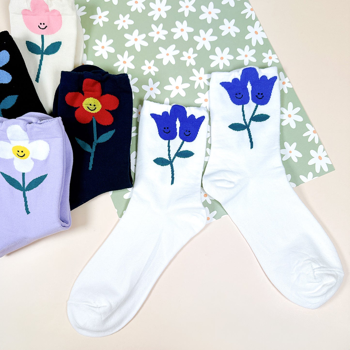 Women's Crew Kitsch Flower Socks