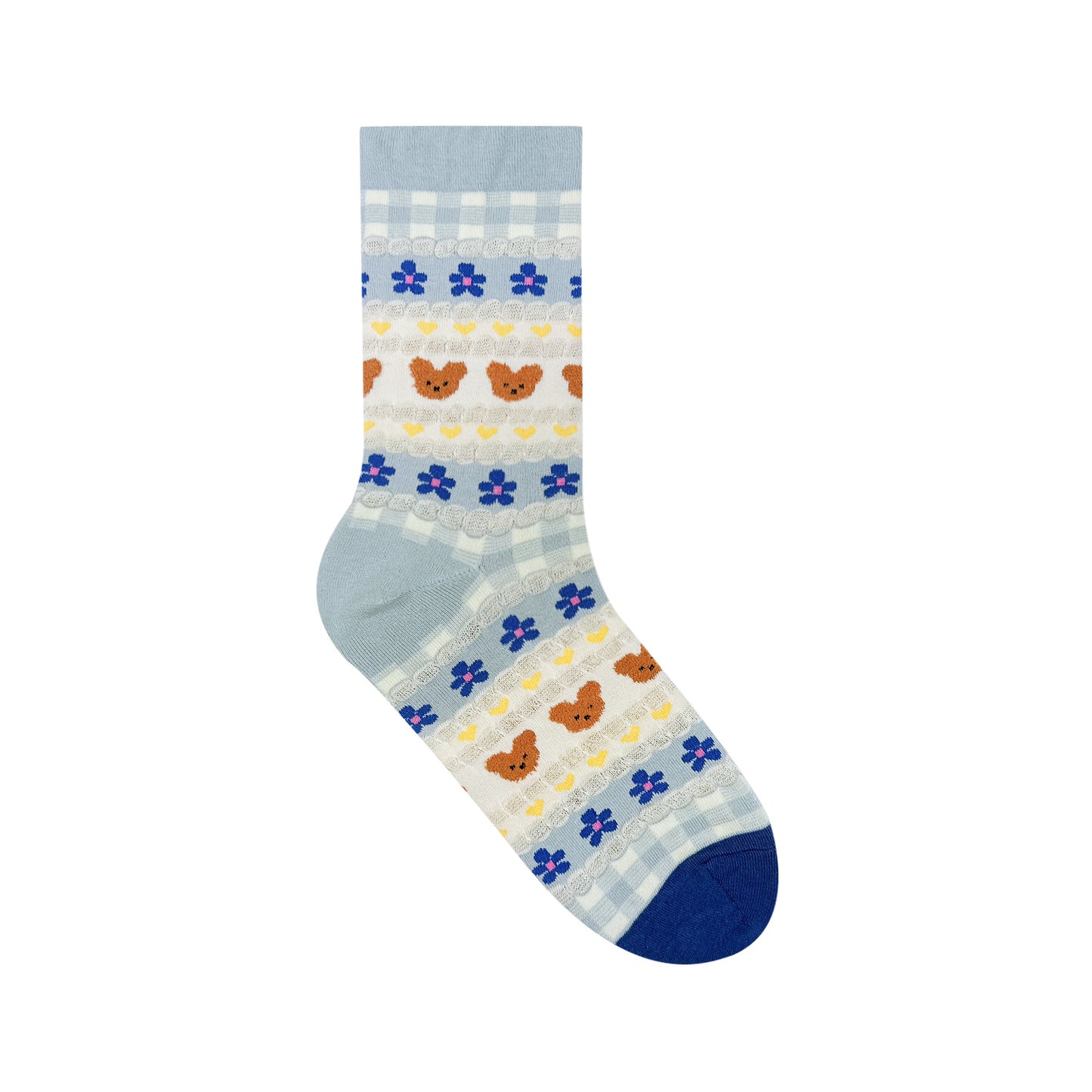 Women's Pastel Bear Crew Socks