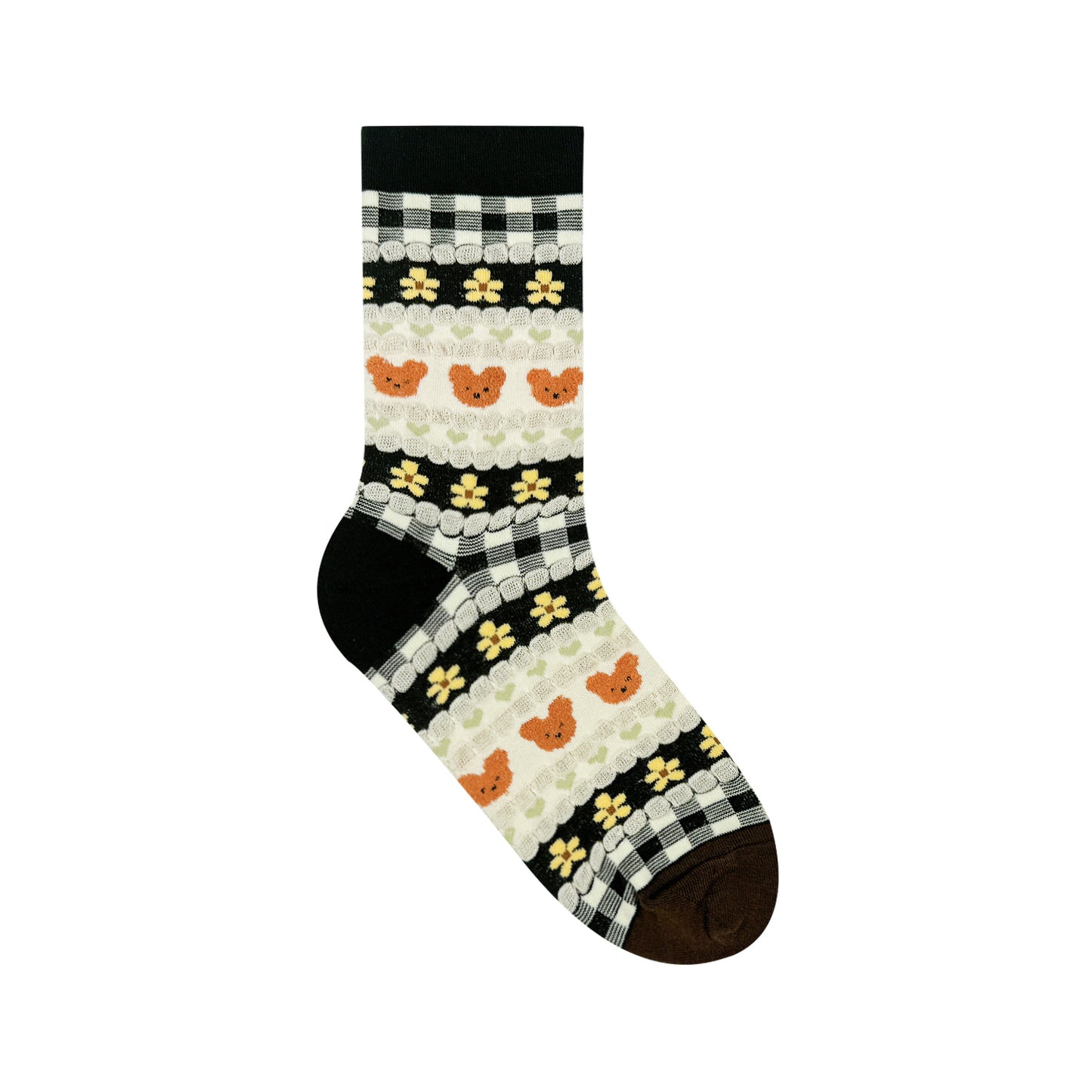 Women's Pastel Bear Crew Socks