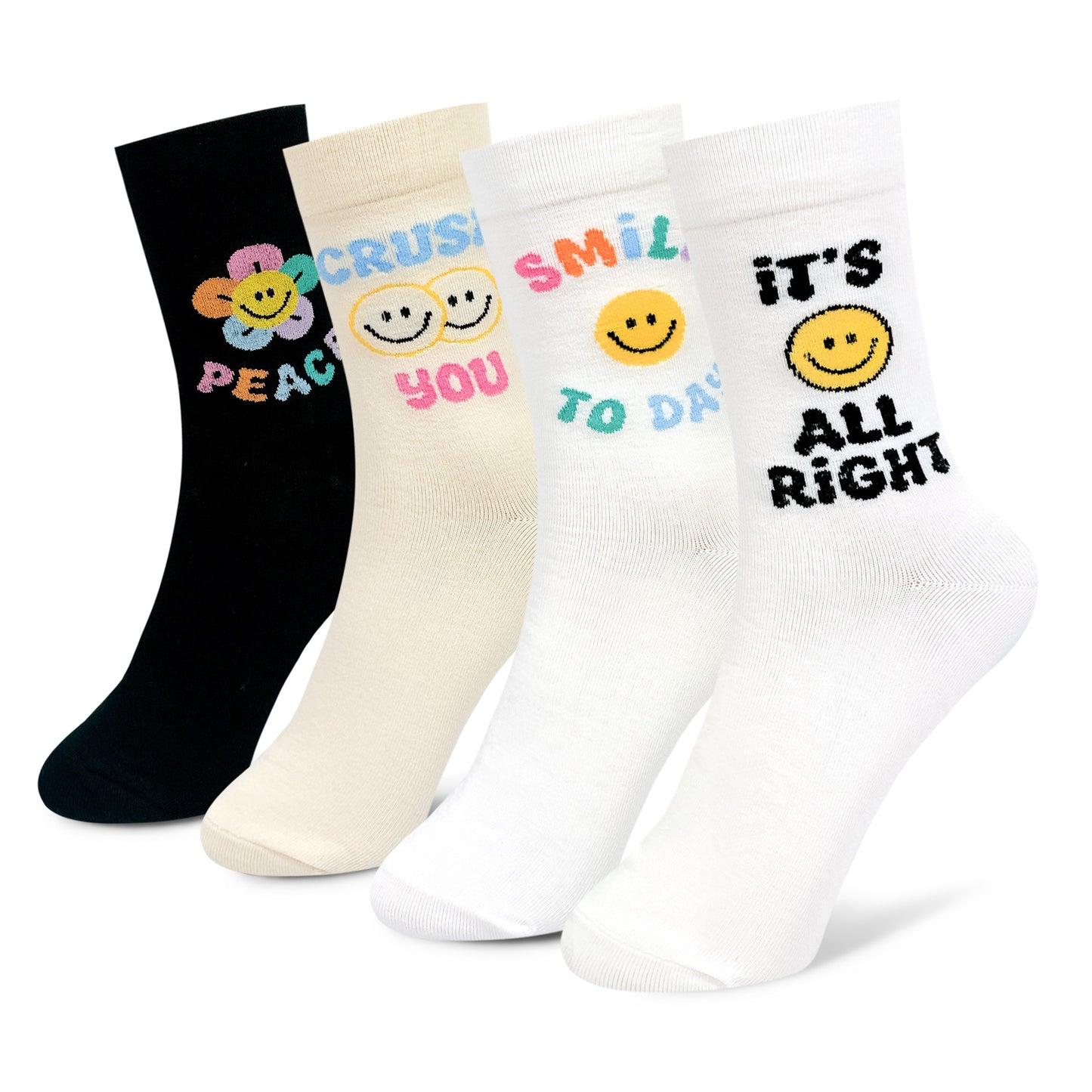 Women's Smile Culture Crew Socks