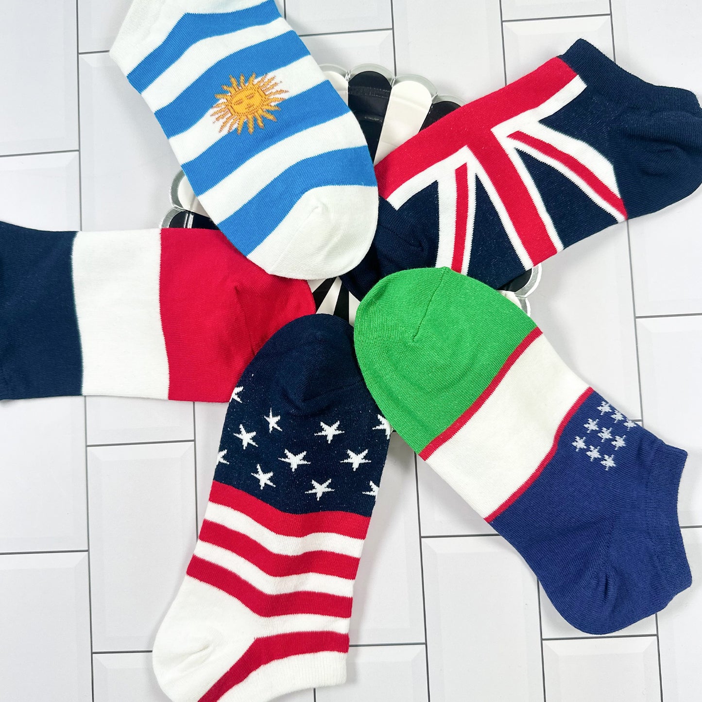 Women's Ankle Flag Socks